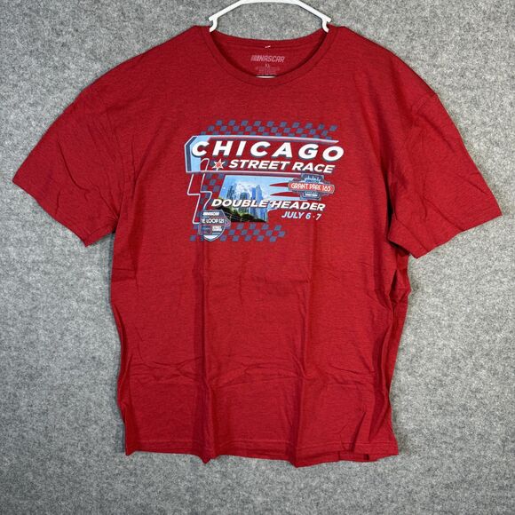 Nascar Grant Park 16 Chicago Street Race Double Header Mens T Shirt Size XL NEW - Picture 1 of 11